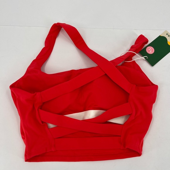 Halara Airy Square Neck Backless Crisscross Cropped Cool Touch Yoga Tank Top - Picture 4 of 12